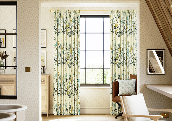 Wild Meadow, Pistachio - Made to Measure Curtains - Image 3